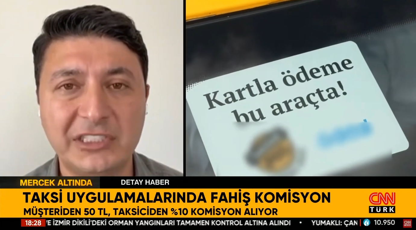 Takside Kartlı Ödemeye Fahiş Komisyon 