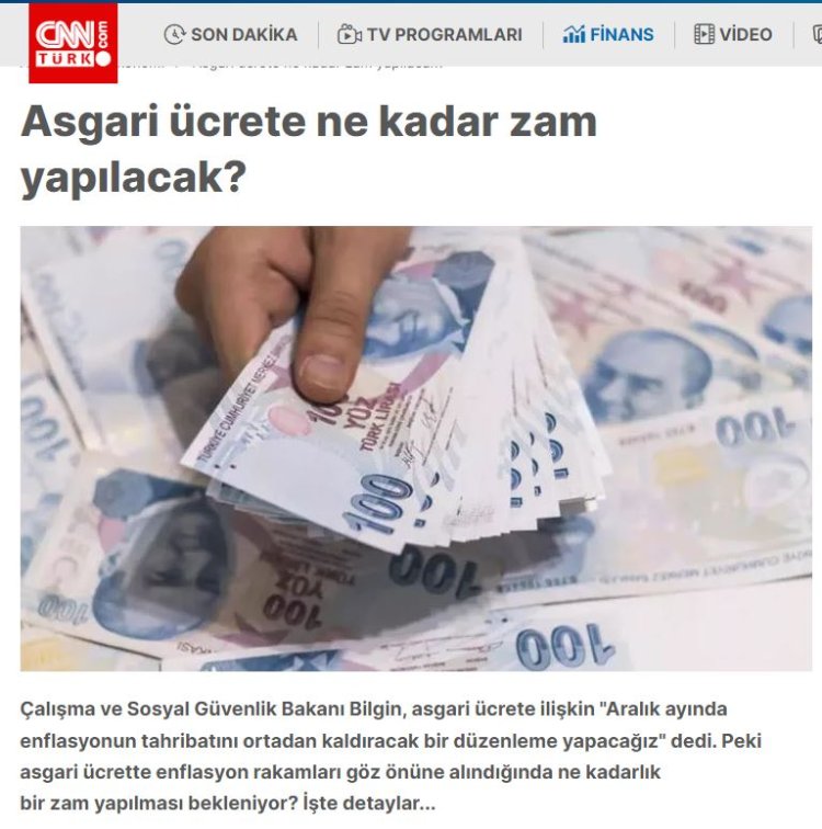 Asgari ücrette zam beklentisi... Ne kadar olacak?