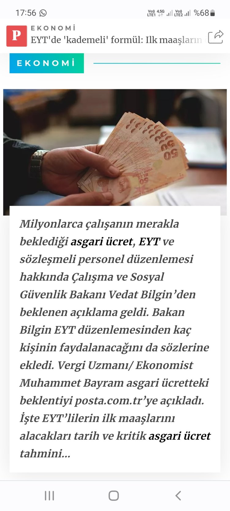 EYT'de 'kademeli' formül: İlk maaşların ödeneceği tarih belli oldu