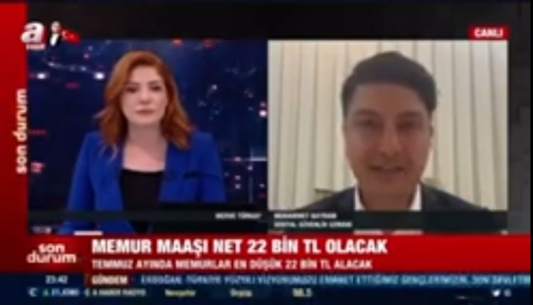 #SONDURUM Memur Maaşı Net 22 Bin TL Olacak