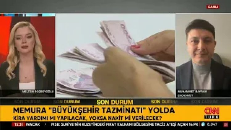 Memura ''Büyükşehir Tazminatı'' Yolda